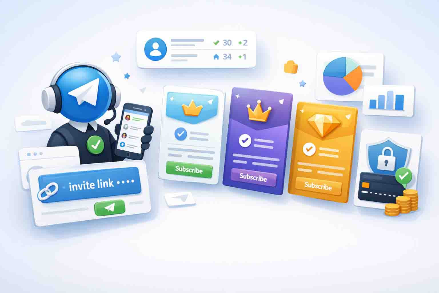 ربات مدیریت اشتراک کانال vip تلگرام